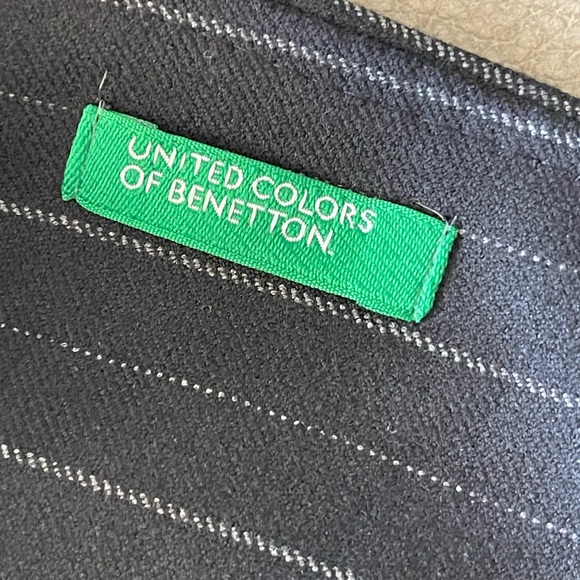 Pinstriped short pencil skirt size 44 M 8 United Colors of Benetton - Picture 3 of 5